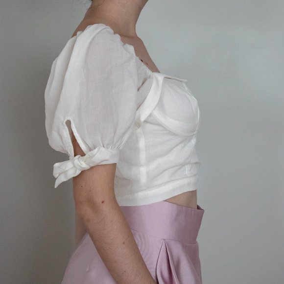 Off-white crop top from Boutique 1861 - Picture 3 of 5